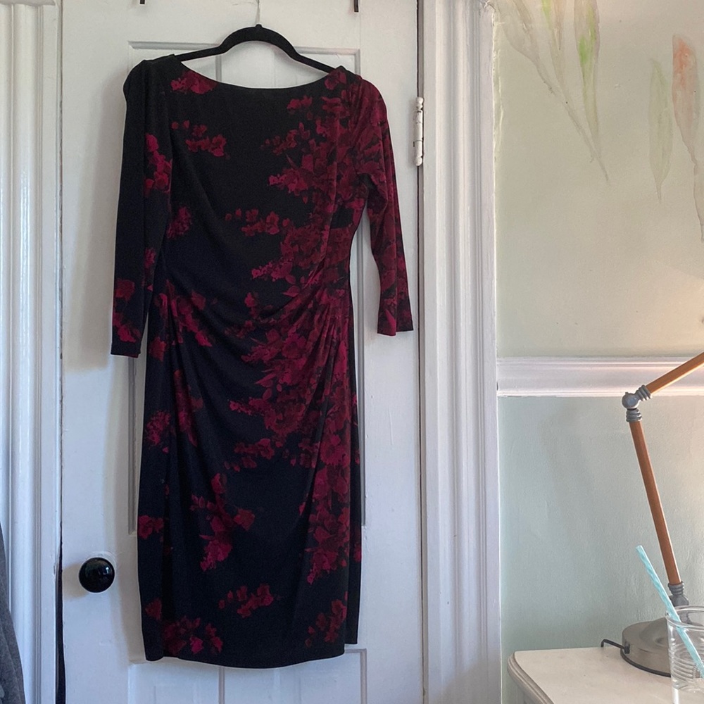 Ralph Lauren 3/4 Sleeve Dress with Flower Print